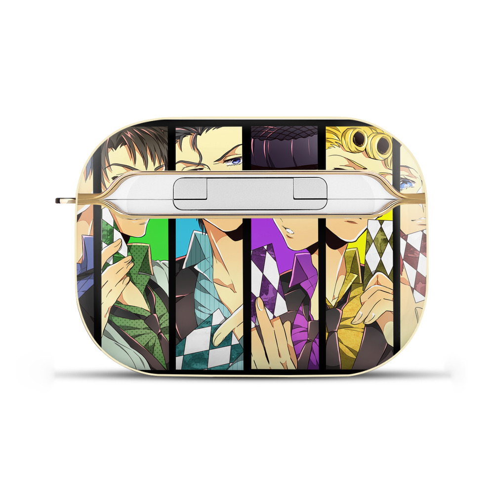 （画像用） ジョジョの奇妙な冒険 JoJo's Bizarre Adventure 【AirPods Pro用】ハードシェル保護ケース｜耐衝撃・防指紋・カラビナ付き商品仕様