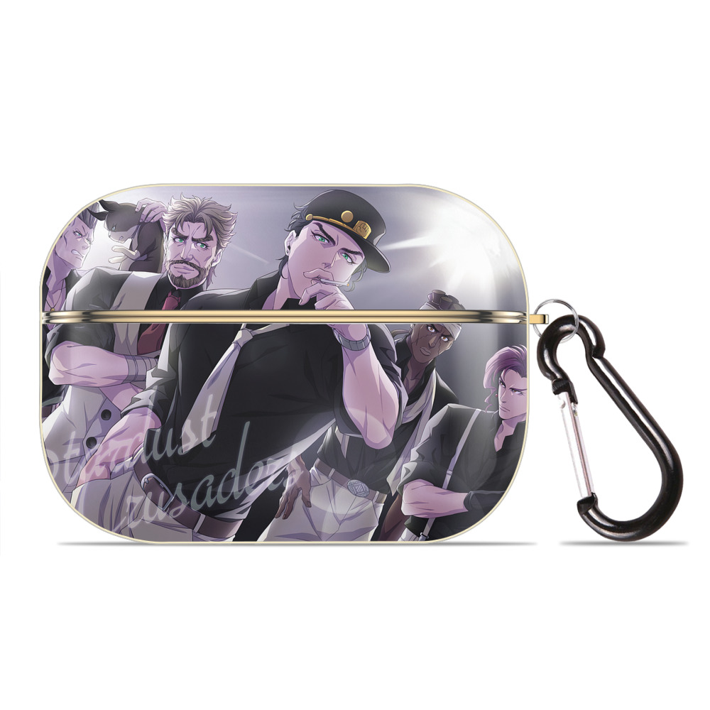 （画像用） ジョジョの奇妙な冒険 JoJo's Bizarre Adventure 【AirPods Pro用】ハードシェル保護ケース｜耐衝撃・防指紋・カラビナ付き商品仕様