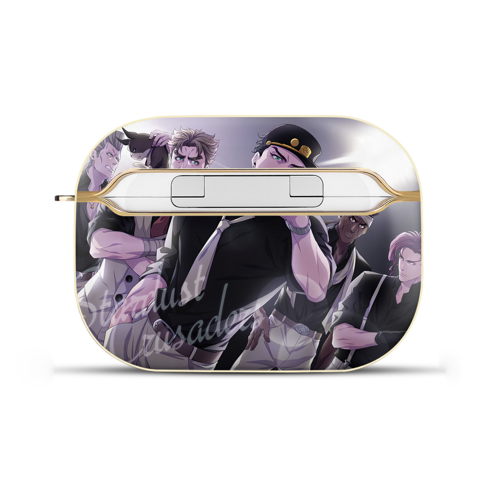 （画像用） ジョジョの奇妙な冒険 JoJo's Bizarre Adventure 【AirPods Pro用】ハードシェル保護ケース｜耐衝撃・防指紋・カラビナ付き商品仕様
