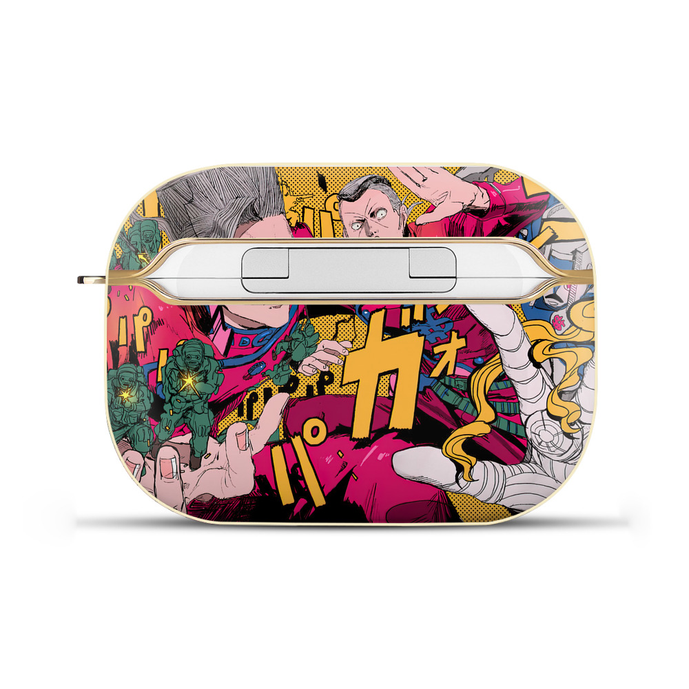 （画像用） ジョジョの奇妙な冒険 JoJo's Bizarre Adventure 【AirPods Pro用】ハードシェル保護ケース｜耐衝撃・防指紋・カラビナ付き商品仕様