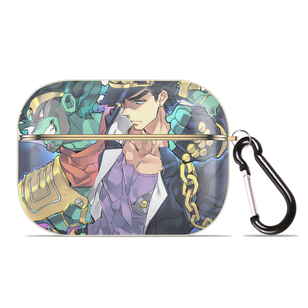 （画像用） ジョジョの奇妙な冒険 JoJo's Bizarre Adventure 【AirPods Pro用】ハードシェル保護ケース｜耐衝撃・防指紋・カラビナ付き商品仕様