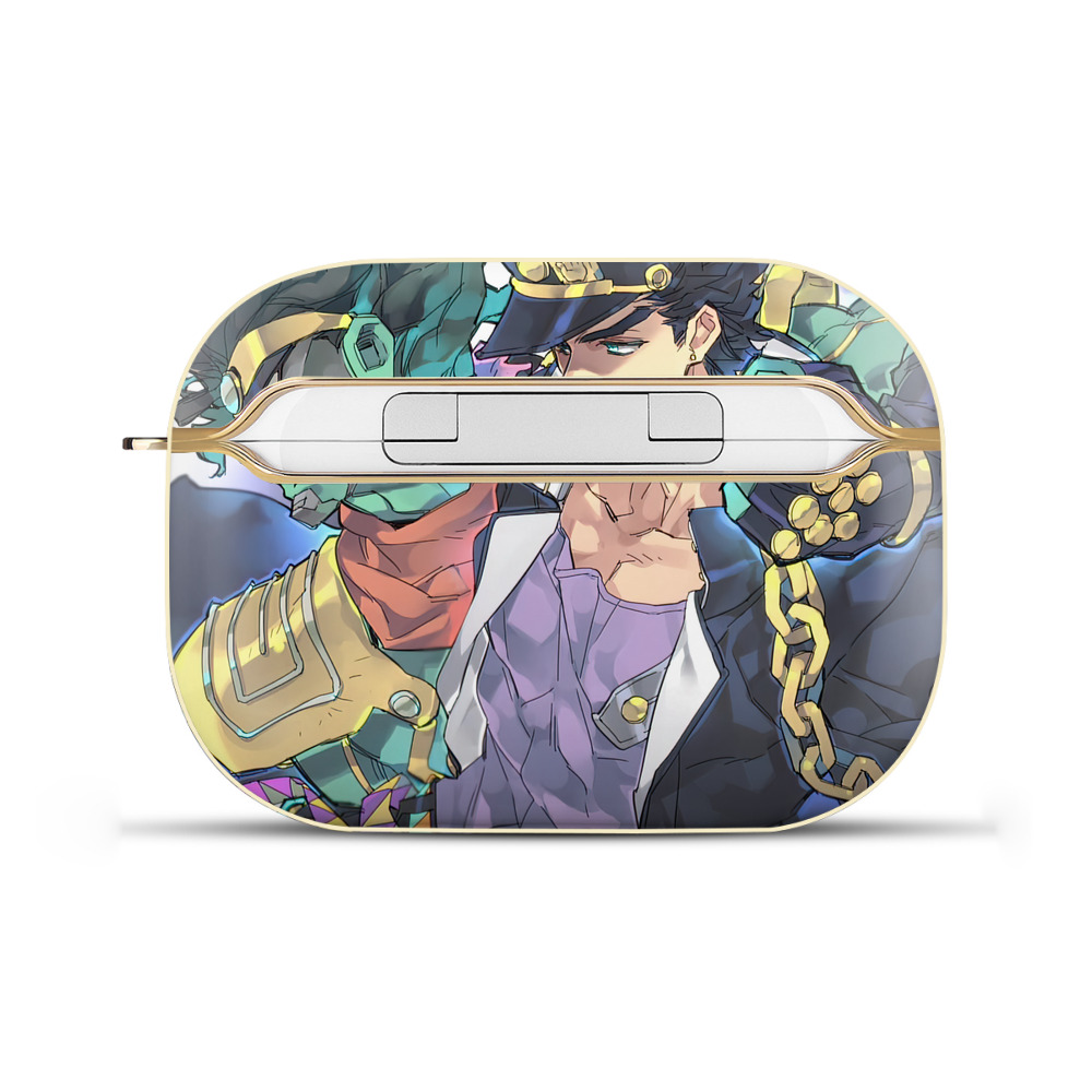（画像用） ジョジョの奇妙な冒険 JoJo's Bizarre Adventure 【AirPods Pro用】ハードシェル保護ケース｜耐衝撃・防指紋・カラビナ付き商品仕様