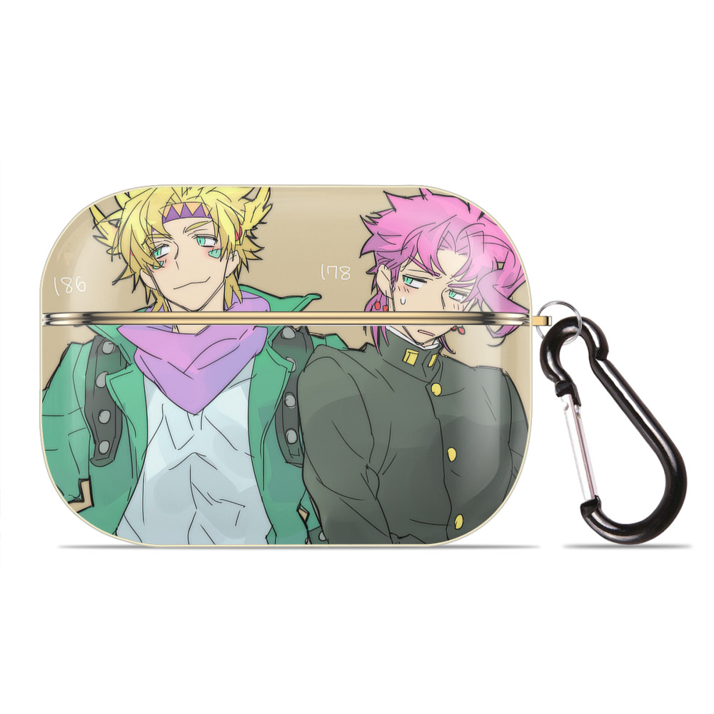 （画像用） ジョジョの奇妙な冒険 JoJo's Bizarre Adventure 【AirPods Pro用】ハードシェル保護ケース｜耐衝撃・防指紋・カラビナ付き商品仕様