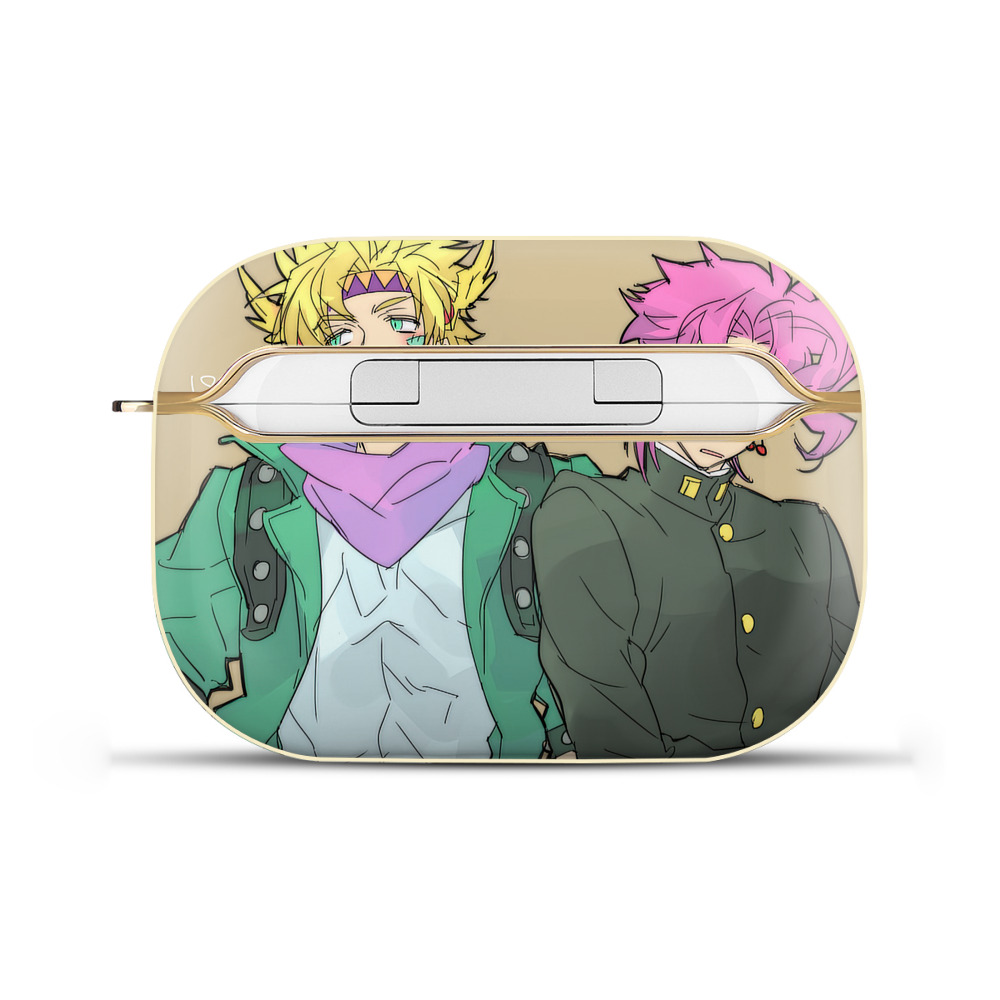 （画像用） ジョジョの奇妙な冒険 JoJo's Bizarre Adventure 【AirPods Pro用】ハードシェル保護ケース｜耐衝撃・防指紋・カラビナ付き商品仕様