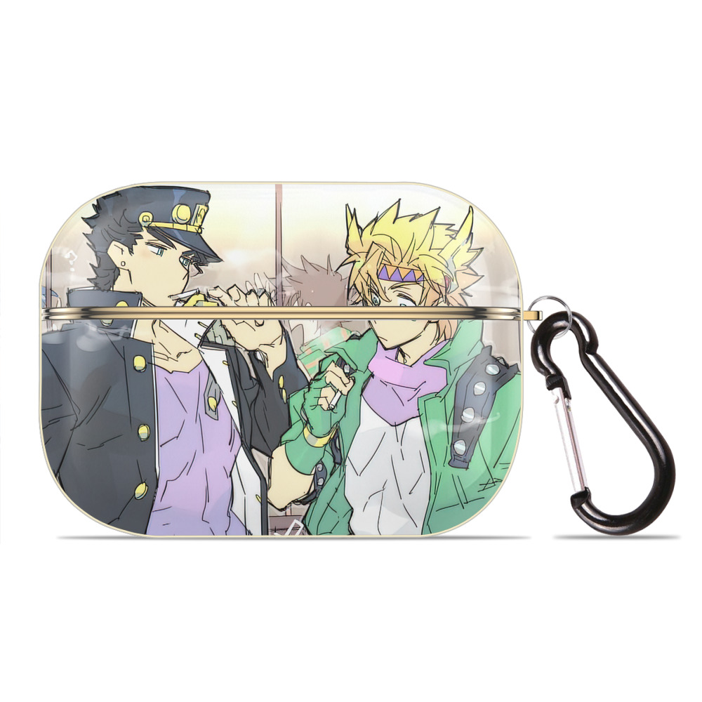 （画像用） ジョジョの奇妙な冒険 JoJo's Bizarre Adventure 【AirPods Pro用】ハードシェル保護ケース｜耐衝撃・防指紋・カラビナ付き商品仕様