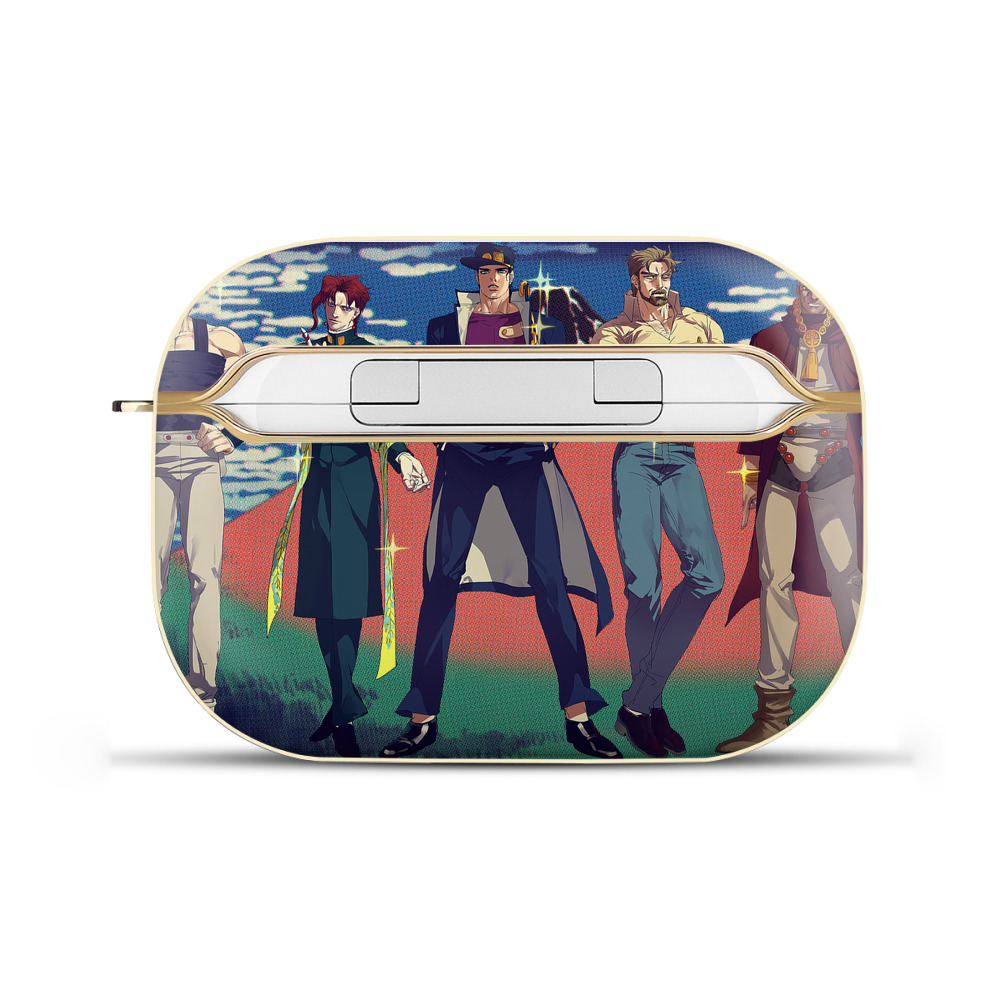 （画像用） ジョジョの奇妙な冒険 JoJo's Bizarre Adventure 【AirPods Pro用】ハードシェル保護ケース｜耐衝撃・防指紋・カラビナ付き商品仕様