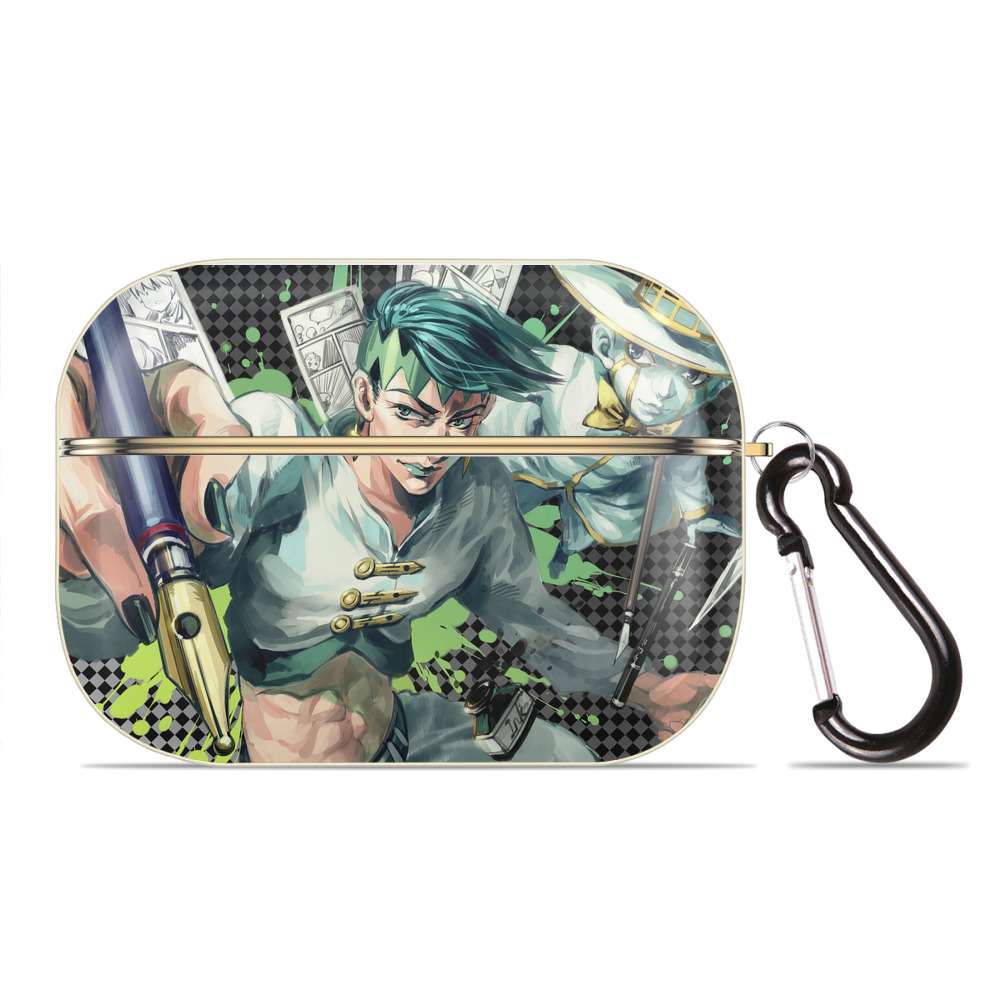 （画像用） ジョジョの奇妙な冒険 JoJo's Bizarre Adventure 【AirPods Pro用】ハードシェル保護ケース｜耐衝撃・防指紋・カラビナ付き商品仕様