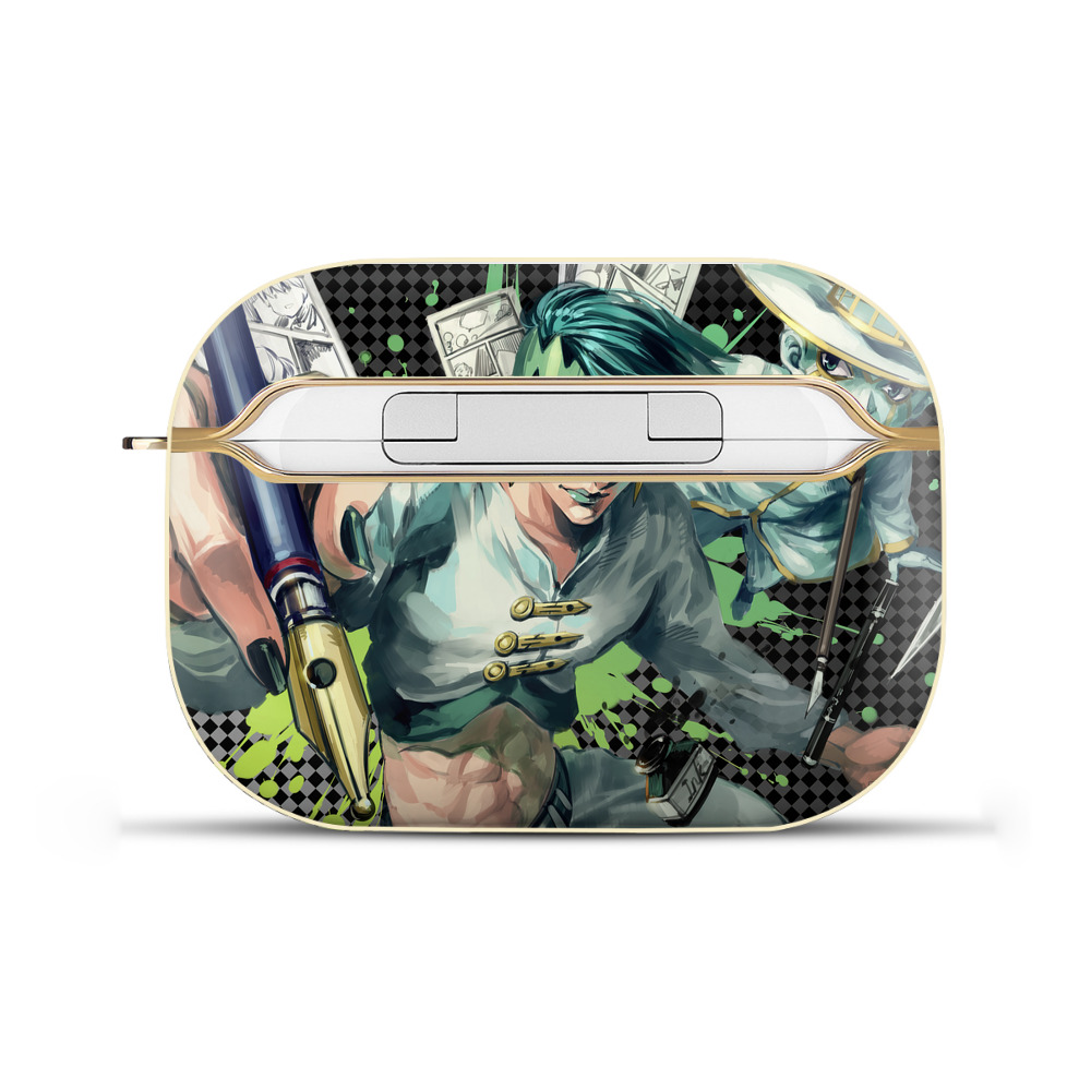 （画像用） ジョジョの奇妙な冒険 JoJo's Bizarre Adventure 【AirPods Pro用】ハードシェル保護ケース｜耐衝撃・防指紋・カラビナ付き商品仕様