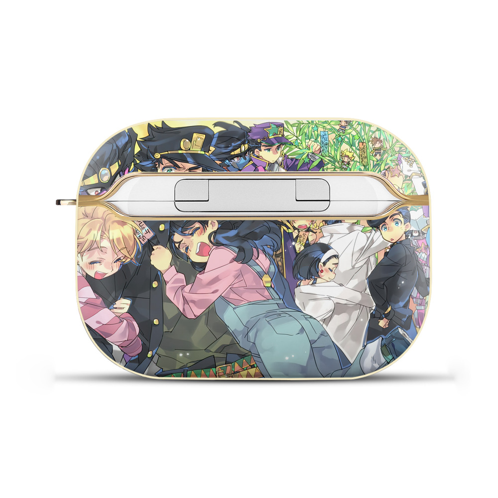 （画像用） ジョジョの奇妙な冒険 JoJo's Bizarre Adventure 【AirPods Pro用】ハードシェル保護ケース｜耐衝撃・防指紋・カラビナ付き商品仕様