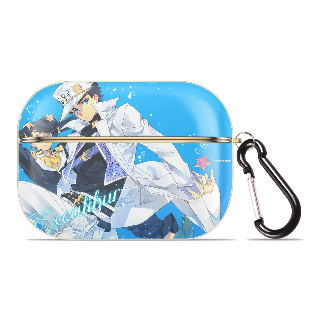 （画像用） ジョジョの奇妙な冒険 JoJo's Bizarre Adventure 【AirPods Pro用】ハードシェル保護ケース｜耐衝撃・防指紋・カラビナ付き商品仕様