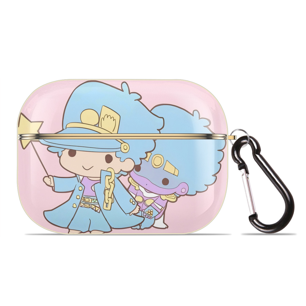 （画像用） ジョジョの奇妙な冒険 JoJo's Bizarre Adventure 【AirPods Pro用】ハードシェル保護ケース｜耐衝撃・防指紋・カラビナ付き商品仕様