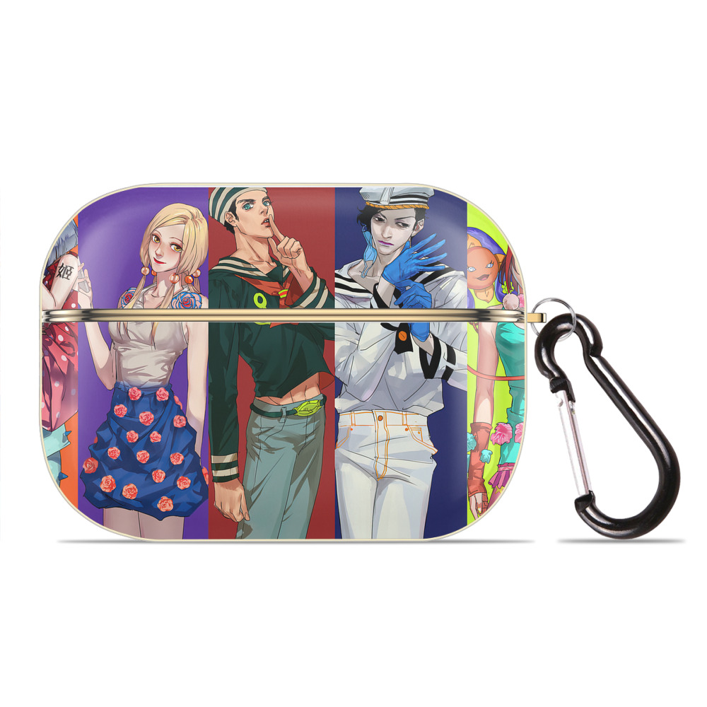 （画像用） ジョジョの奇妙な冒険 JoJo's Bizarre Adventure 【AirPods Pro用】ハードシェル保護ケース｜耐衝撃・防指紋・カラビナ付き商品仕様