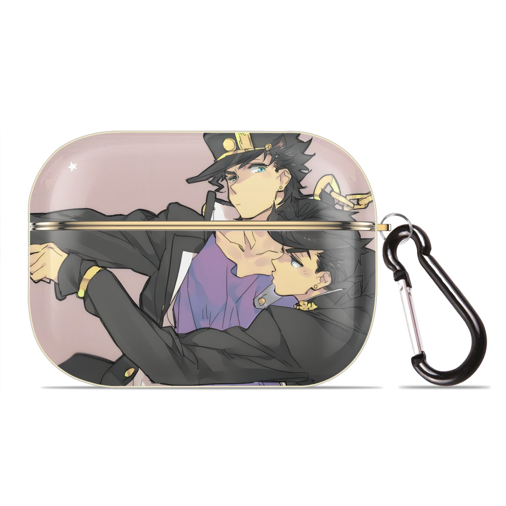 （画像用） ジョジョの奇妙な冒険 JoJo's Bizarre Adventure 【AirPods Pro用】ハードシェル保護ケース｜耐衝撃・防指紋・カラビナ付き商品仕様