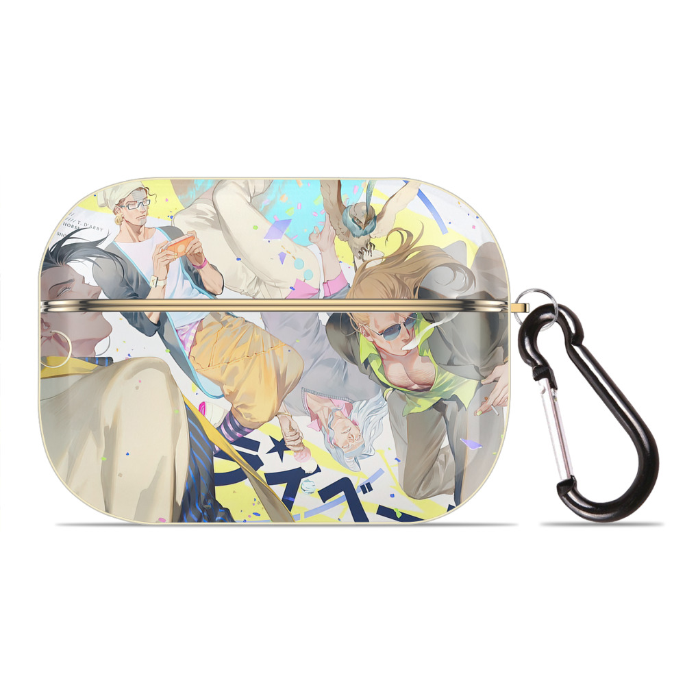 （画像用） ジョジョの奇妙な冒険 JoJo's Bizarre Adventure 【AirPods Pro用】ハードシェル保護ケース｜耐衝撃・防指紋・カラビナ付き商品仕様