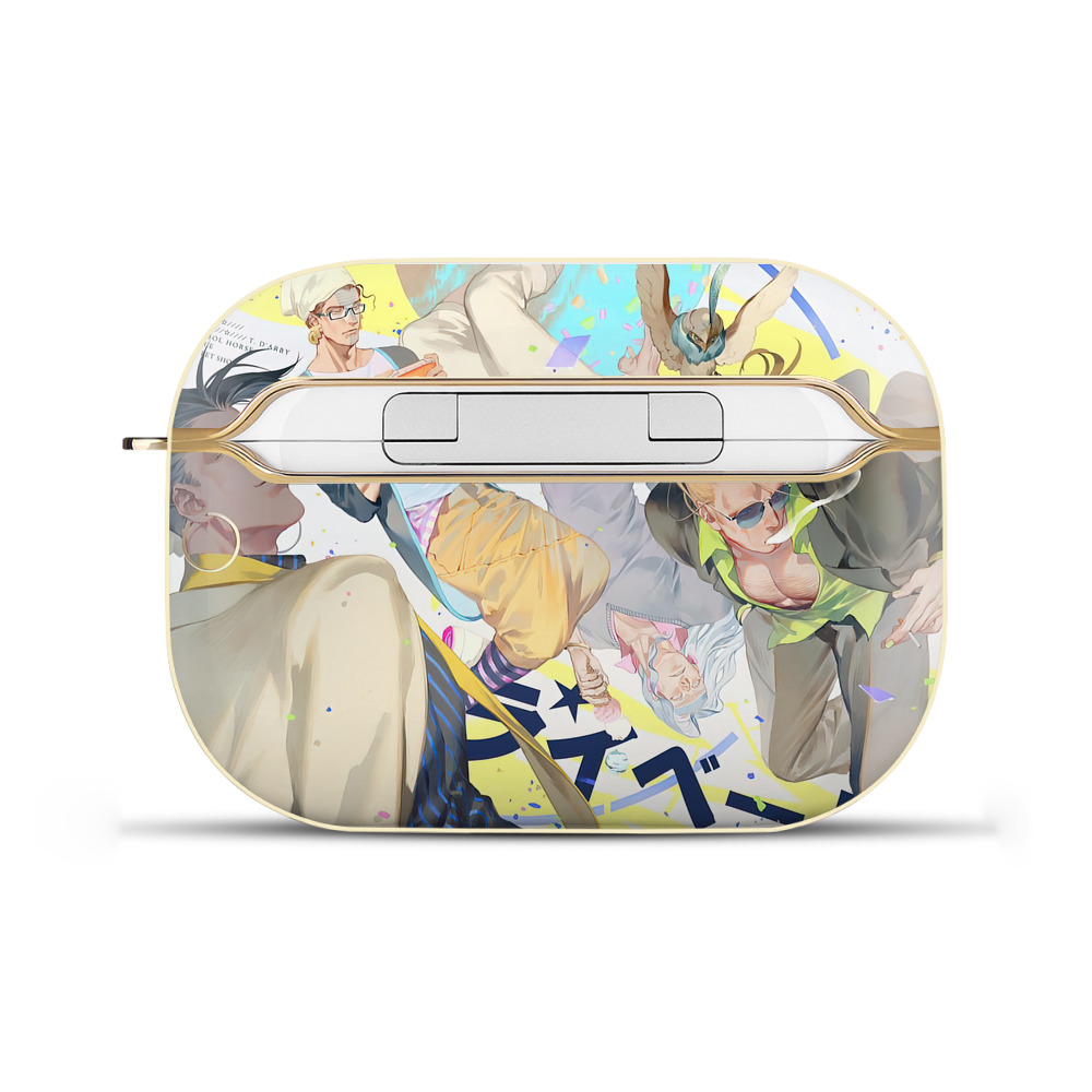 （画像用） ジョジョの奇妙な冒険 JoJo's Bizarre Adventure 【AirPods Pro用】ハードシェル保護ケース｜耐衝撃・防指紋・カラビナ付き商品仕様