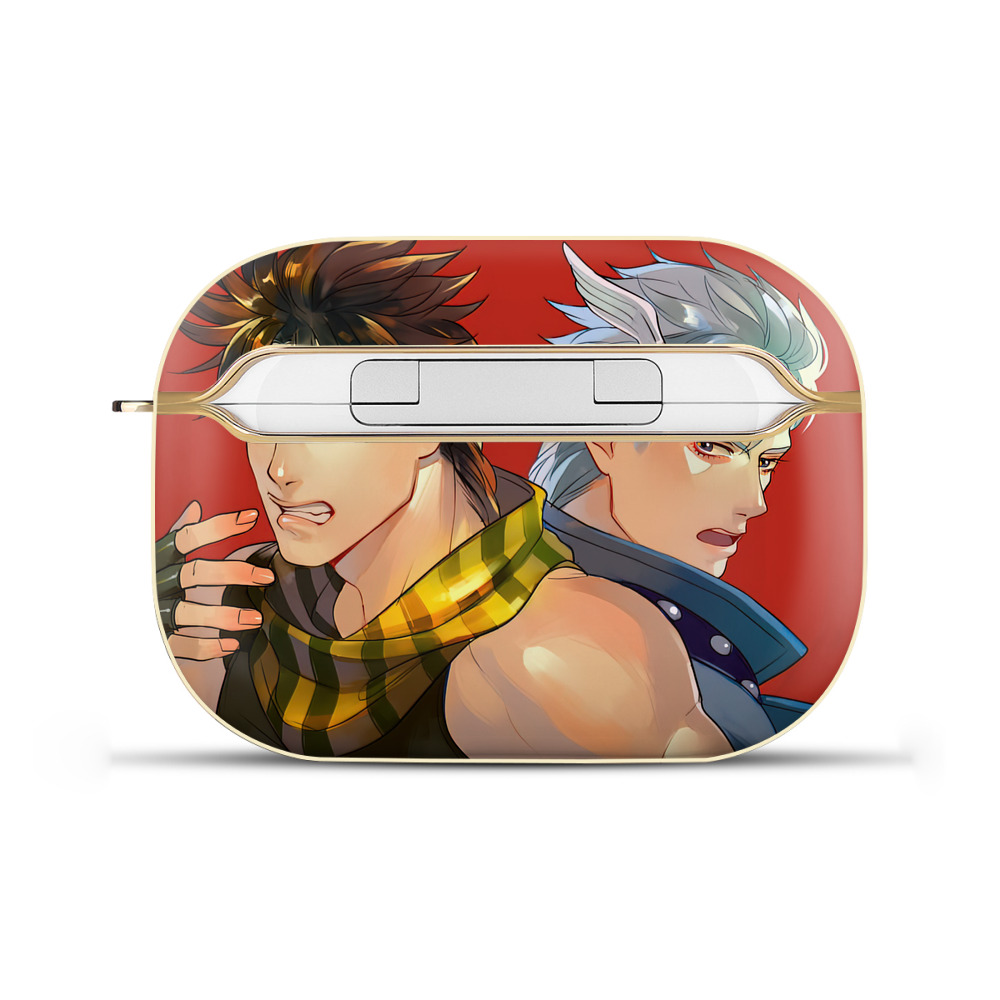 （画像用） ジョジョの奇妙な冒険 JoJo's Bizarre Adventure 【AirPods Pro用】ハードシェル保護ケース｜耐衝撃・防指紋・カラビナ付き商品仕様