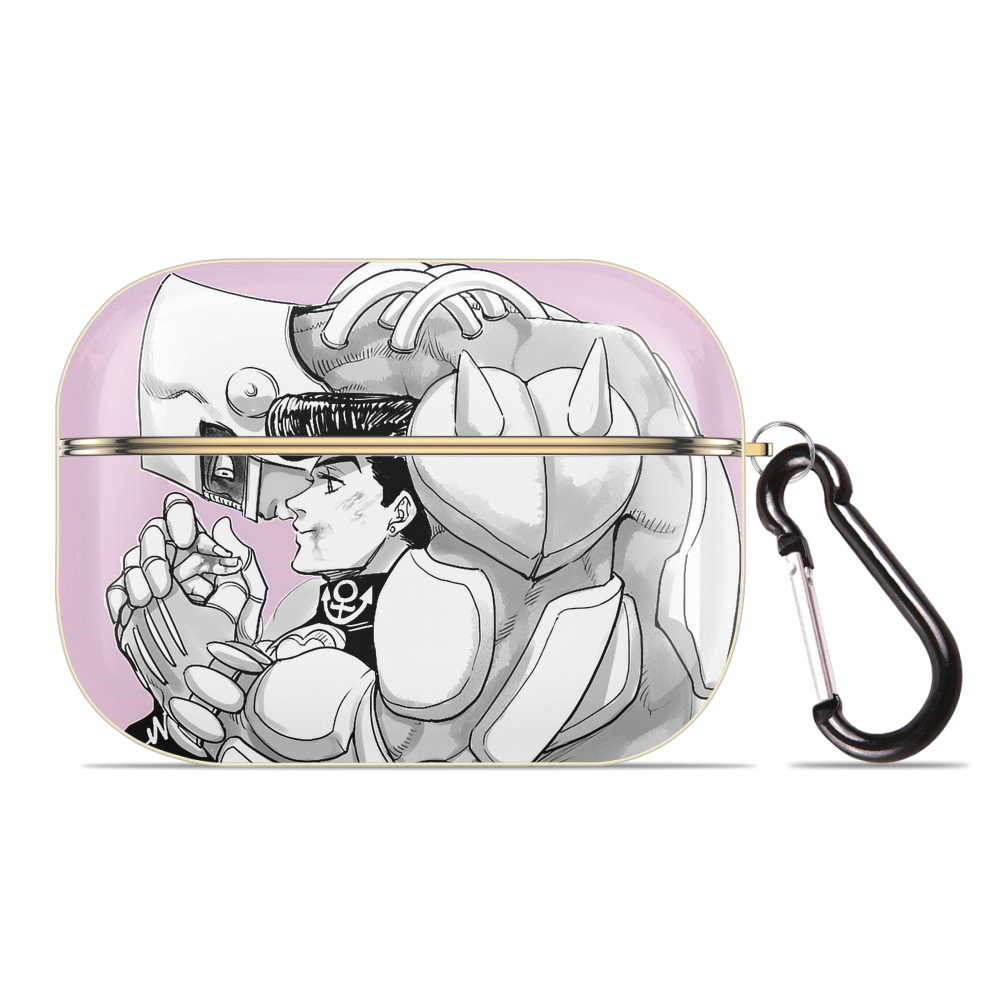 （画像用） ジョジョの奇妙な冒険 JoJo's Bizarre Adventure 【AirPods Pro用】ハードシェル保護ケース｜耐衝撃・防指紋・カラビナ付き商品仕様