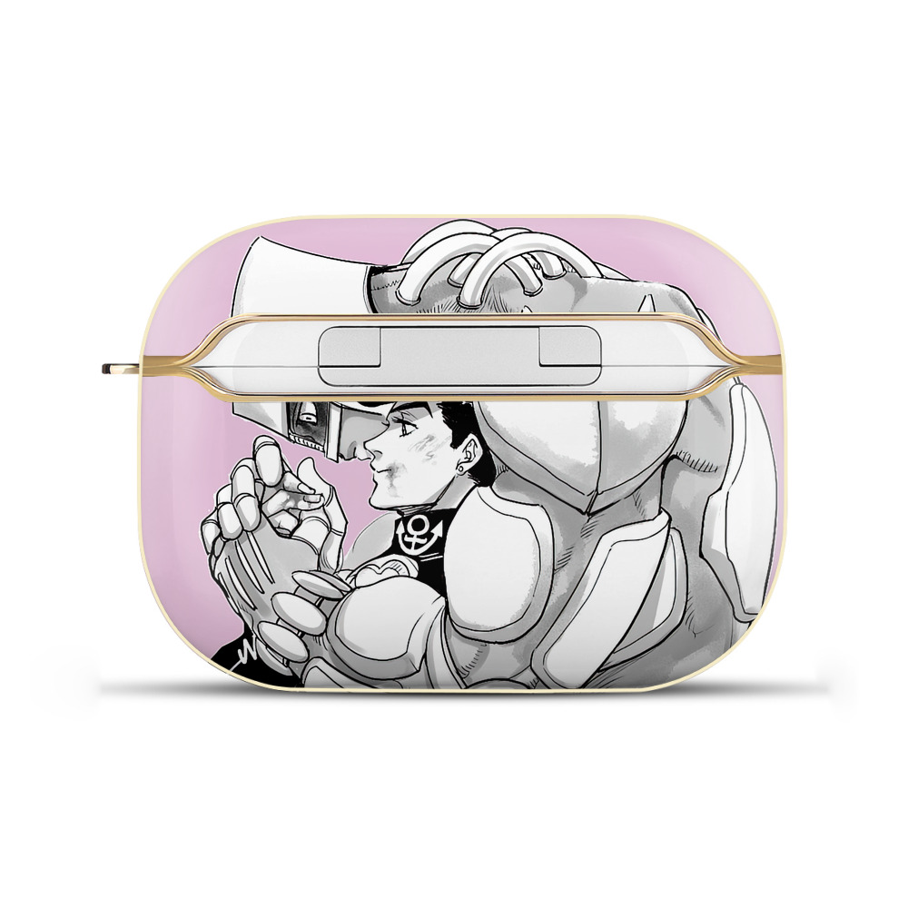 （画像用） ジョジョの奇妙な冒険 JoJo's Bizarre Adventure 【AirPods Pro用】ハードシェル保護ケース｜耐衝撃・防指紋・カラビナ付き商品仕様