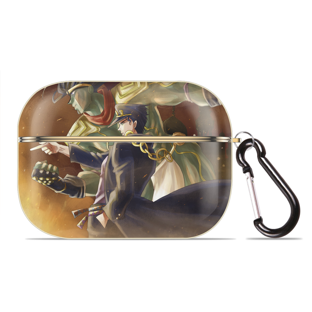 （画像用） ジョジョの奇妙な冒険 JoJo's Bizarre Adventure 【AirPods Pro用】ハードシェル保護ケース｜耐衝撃・防指紋・カラビナ付き商品仕様