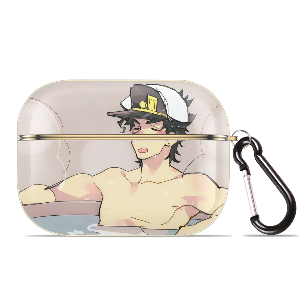 （画像用） ジョジョの奇妙な冒険 JoJo's Bizarre Adventure 【AirPods Pro用】ハードシェル保護ケース｜耐衝撃・防指紋・カラビナ付き商品仕様