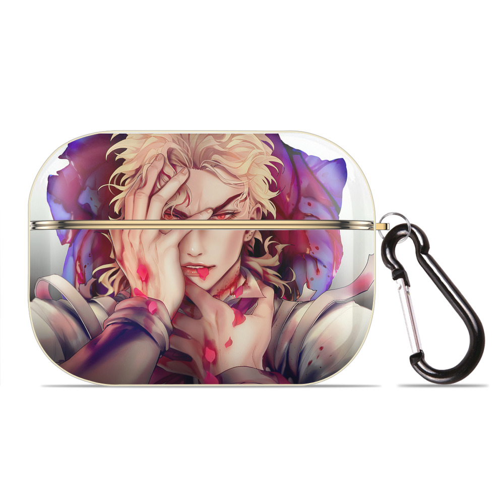 （画像用） ジョジョの奇妙な冒険 JoJo's Bizarre Adventure 【AirPods Pro用】ハードシェル保護ケース｜耐衝撃・防指紋・カラビナ付き商品仕様