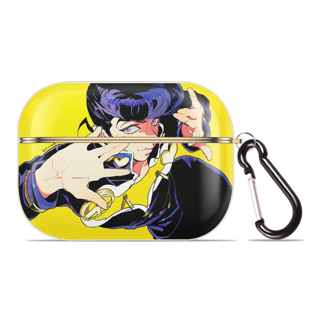 （画像用） ジョジョの奇妙な冒険 JoJo's Bizarre Adventure 【AirPods Pro用】ハードシェル保護ケース｜耐衝撃・防指紋・カラビナ付き商品仕様