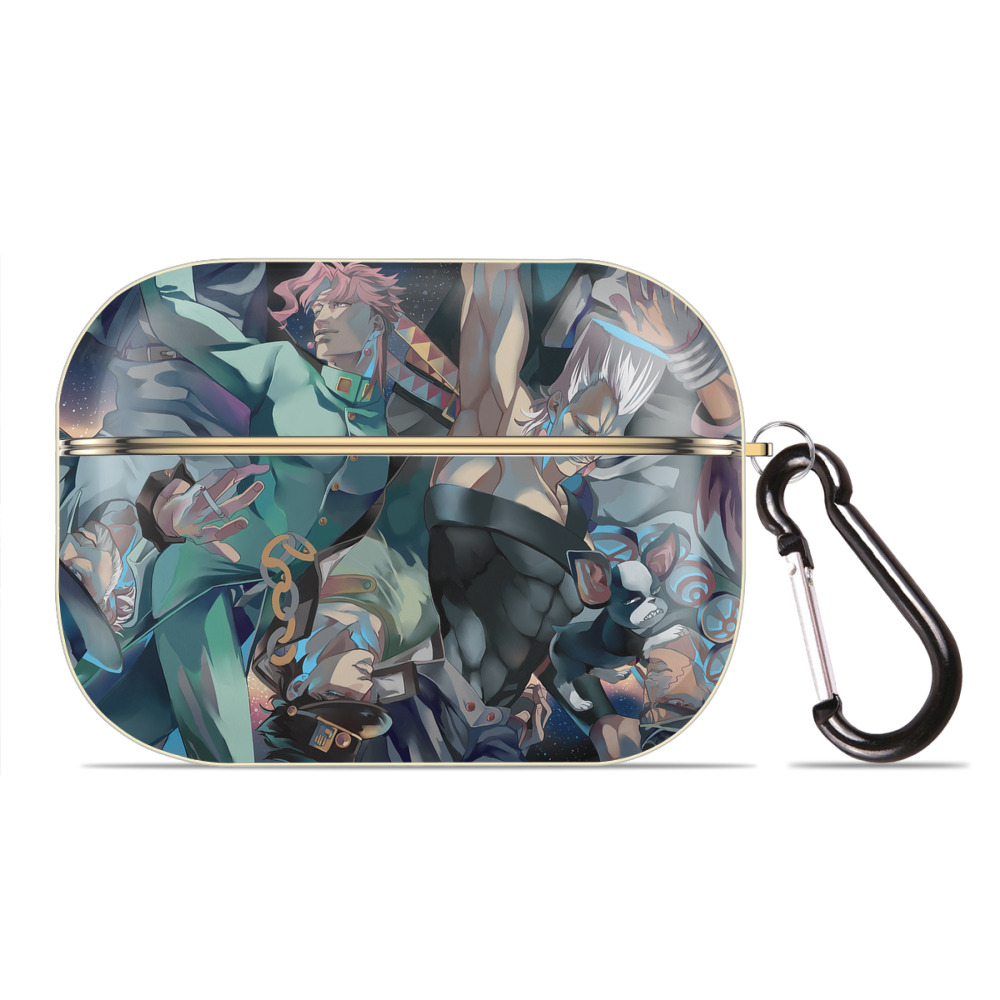 （画像用） ジョジョの奇妙な冒険 JoJo's Bizarre Adventure 【AirPods Pro用】ハードシェル保護ケース｜耐衝撃・防指紋・カラビナ付き商品仕様
