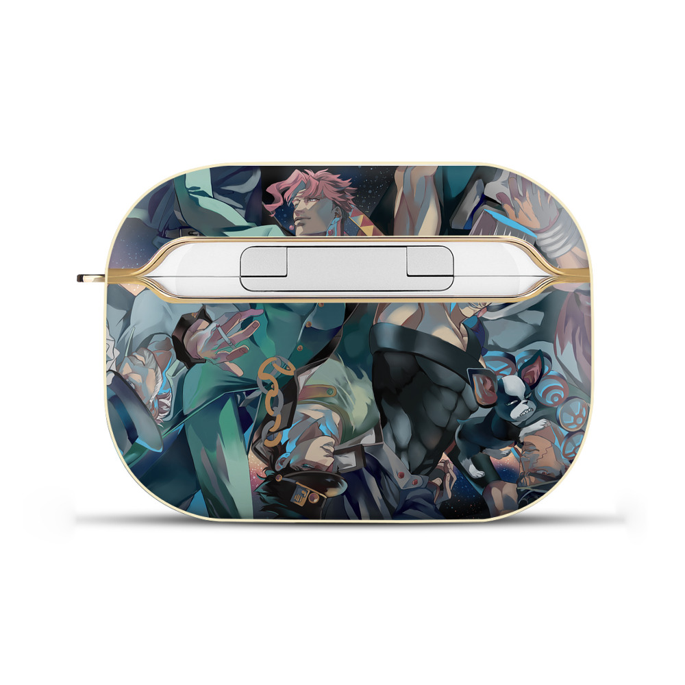 （画像用） ジョジョの奇妙な冒険 JoJo's Bizarre Adventure 【AirPods Pro用】ハードシェル保護ケース｜耐衝撃・防指紋・カラビナ付き商品仕様