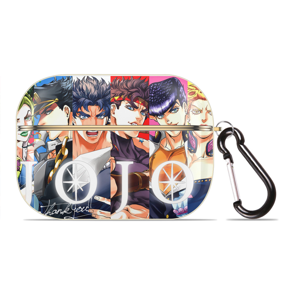 （画像用） ジョジョの奇妙な冒険 JoJo's Bizarre Adventure 【AirPods Pro用】ハードシェル保護ケース｜耐衝撃・防指紋・カラビナ付き商品仕様