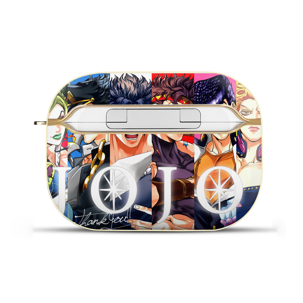 （画像用） ジョジョの奇妙な冒険 JoJo's Bizarre Adventure 【AirPods Pro用】ハードシェル保護ケース｜耐衝撃・防指紋・カラビナ付き商品仕様