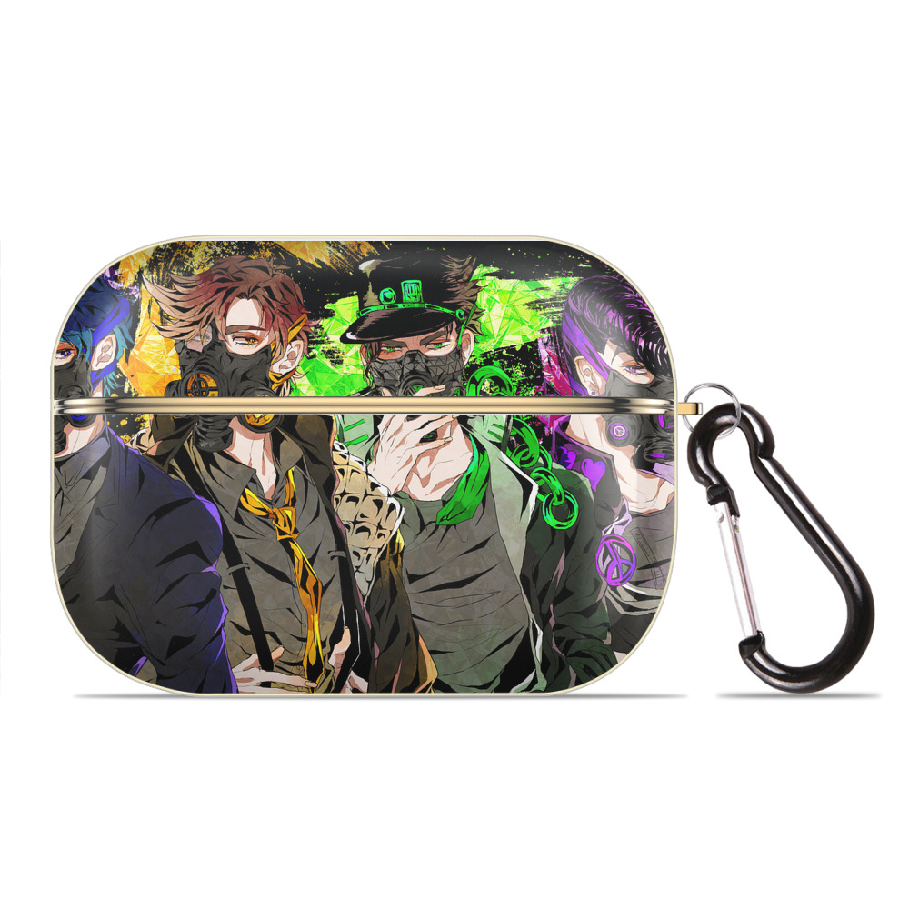 （画像用） ジョジョの奇妙な冒険 JoJo's Bizarre Adventure 【AirPods Pro用】ハードシェル保護ケース｜耐衝撃・防指紋・カラビナ付き商品仕様