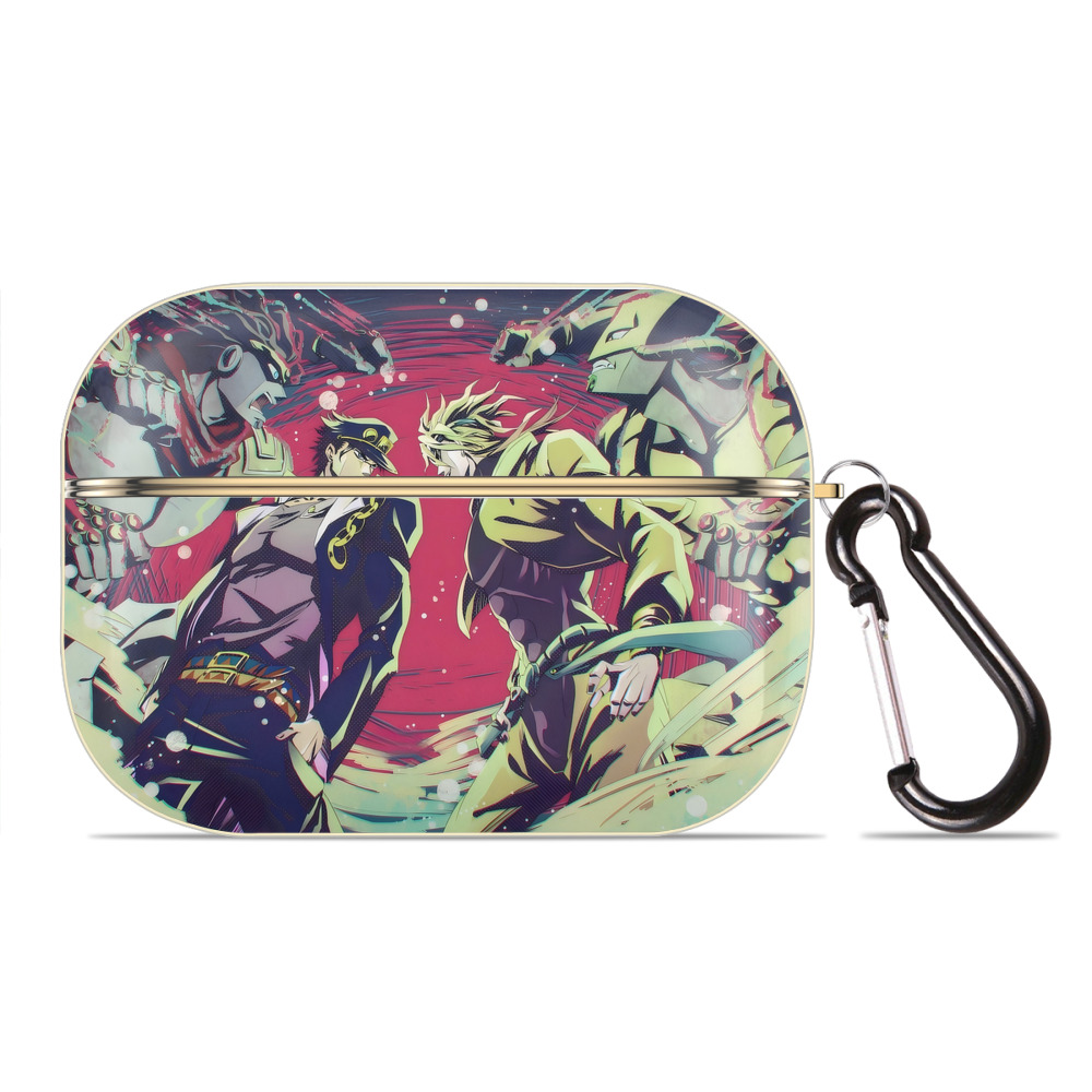 （画像用） ジョジョの奇妙な冒険 JoJo's Bizarre Adventure 【AirPods Pro用】ハードシェル保護ケース｜耐衝撃・防指紋・カラビナ付き商品仕様