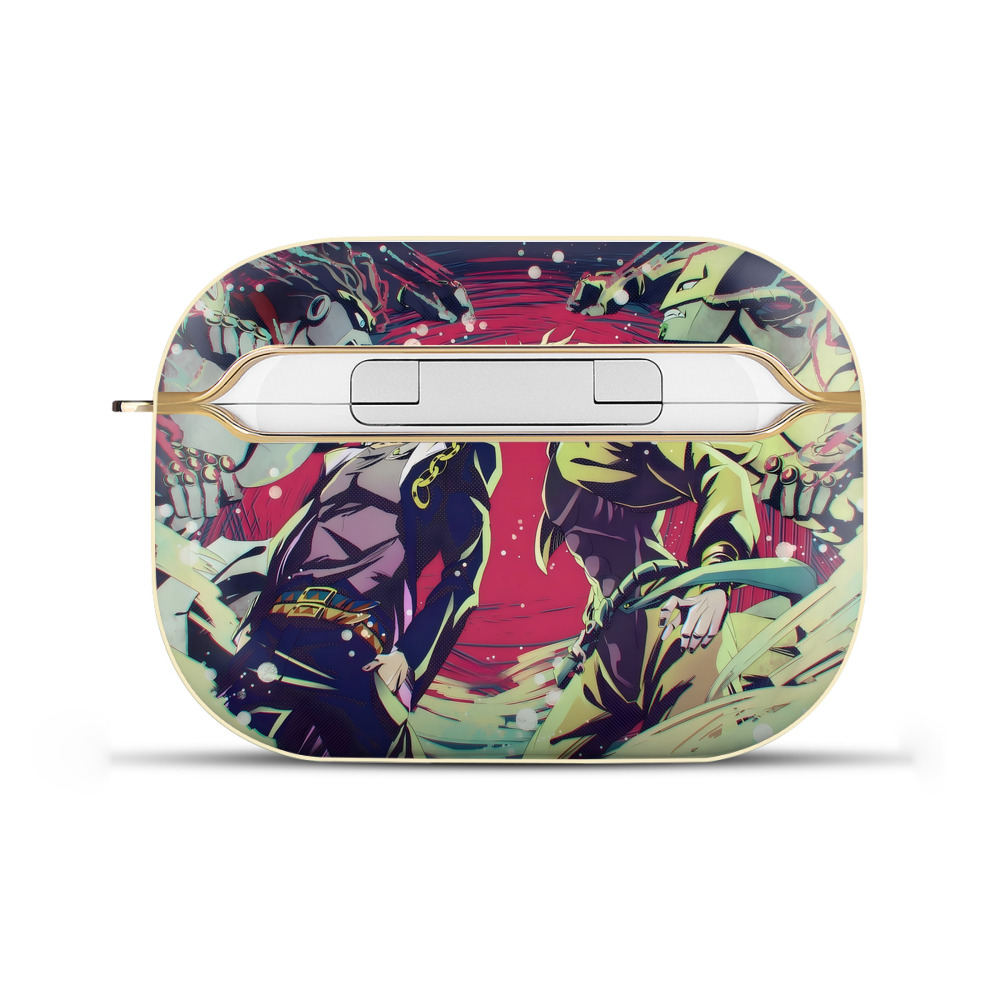 （画像用） ジョジョの奇妙な冒険 JoJo's Bizarre Adventure 【AirPods Pro用】ハードシェル保護ケース｜耐衝撃・防指紋・カラビナ付き商品仕様