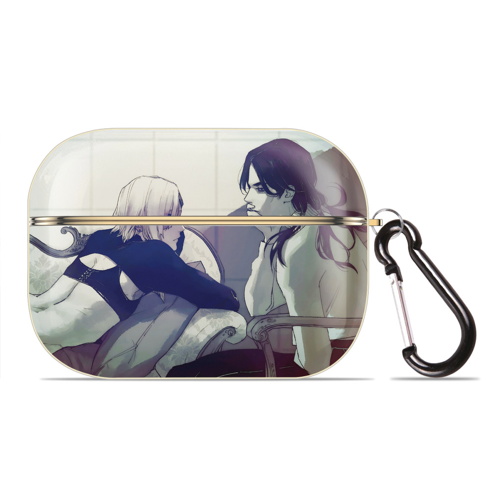 （画像用） ジョジョの奇妙な冒険 JoJo's Bizarre Adventure 【AirPods Pro用】ハードシェル保護ケース｜耐衝撃・防指紋・カラビナ付き商品仕様