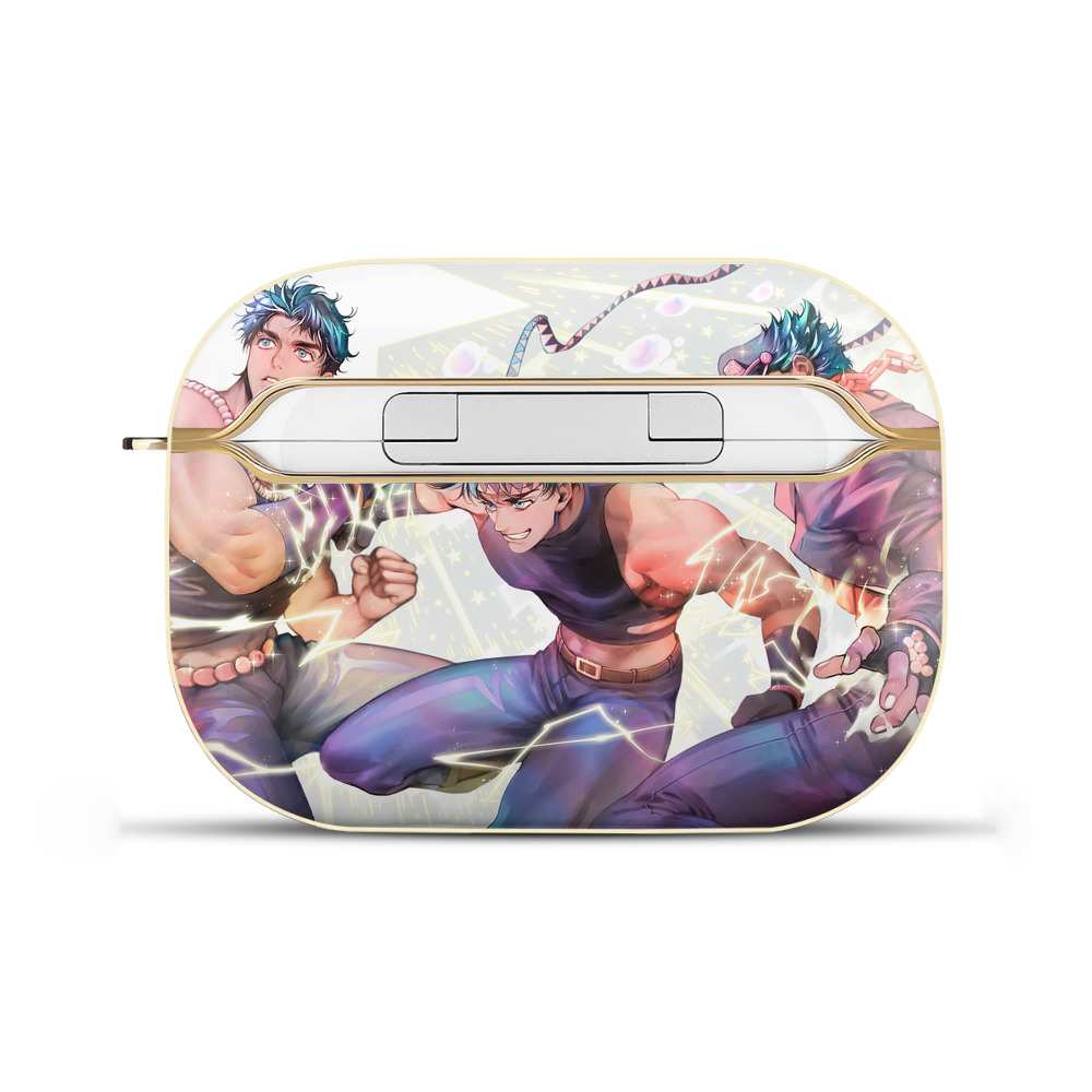 （画像用） ジョジョの奇妙な冒険 JoJo's Bizarre Adventure 【AirPods Pro用】ハードシェル保護ケース｜耐衝撃・防指紋・カラビナ付き商品仕様