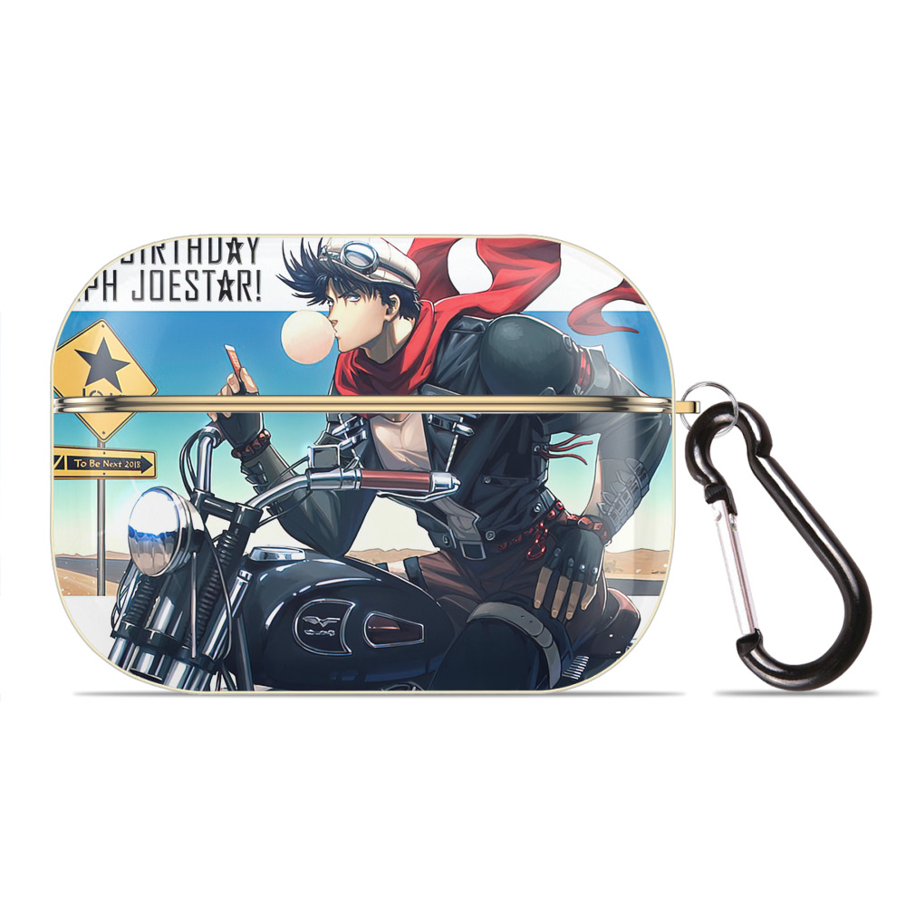 （画像用） ジョジョの奇妙な冒険 JoJo's Bizarre Adventure 【AirPods Pro用】ハードシェル保護ケース｜耐衝撃・防指紋・カラビナ付き商品仕様