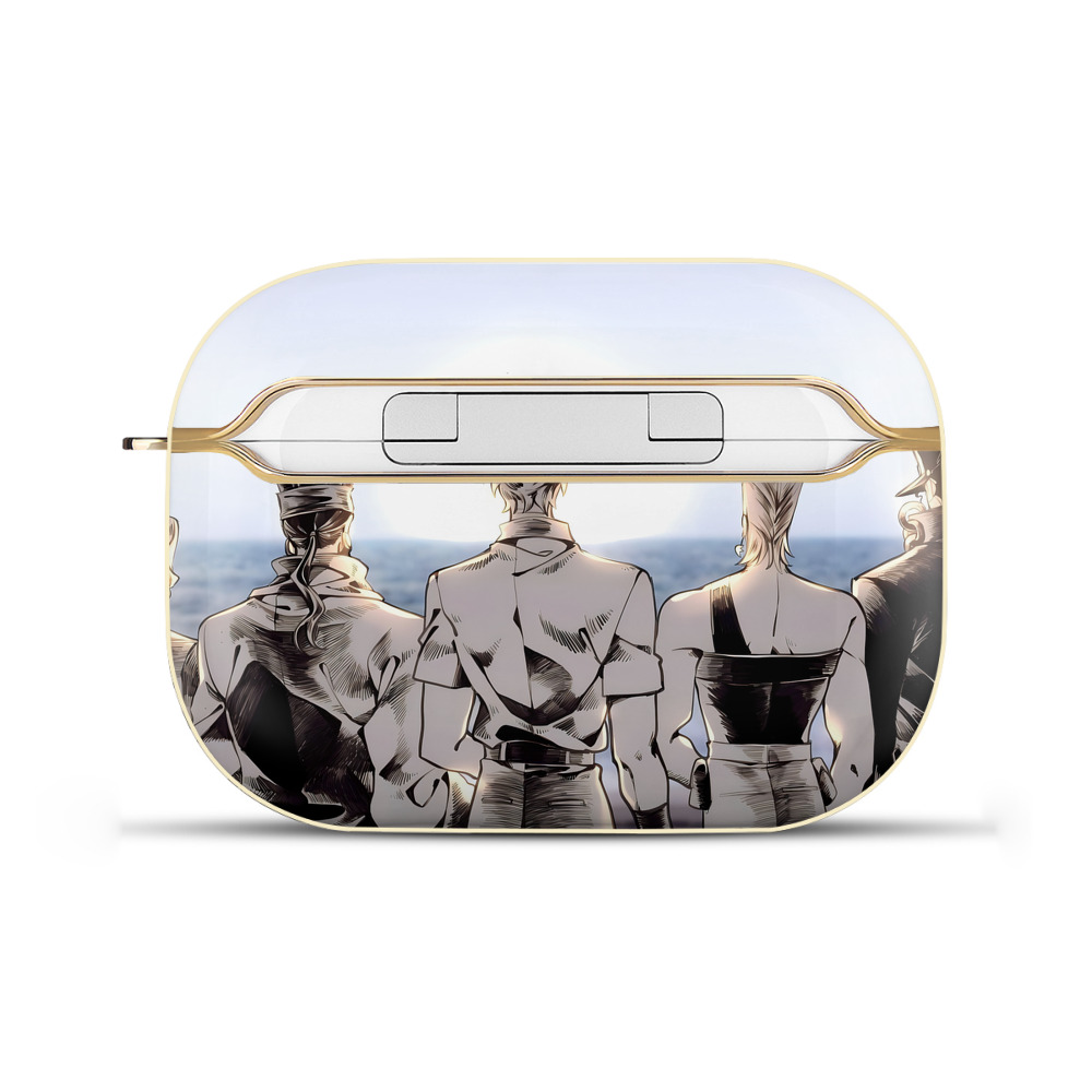 （画像用） ジョジョの奇妙な冒険 JoJo's Bizarre Adventure 【AirPods Pro用】ハードシェル保護ケース｜耐衝撃・防指紋・カラビナ付き商品仕様