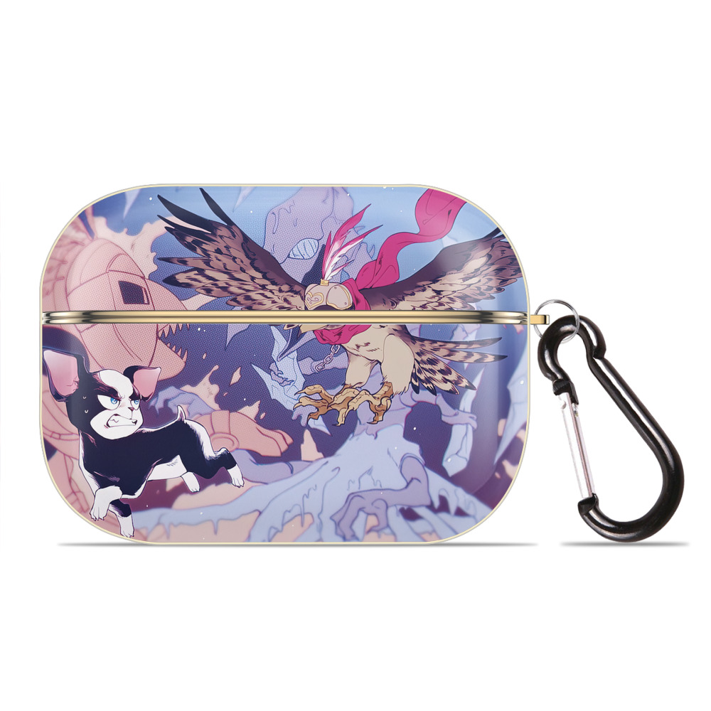 （画像用） ジョジョの奇妙な冒険 JoJo's Bizarre Adventure 【AirPods Pro用】ハードシェル保護ケース｜耐衝撃・防指紋・カラビナ付き商品仕様