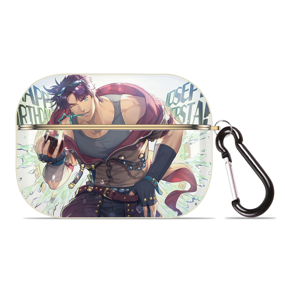 （画像用） ジョジョの奇妙な冒険 JoJo's Bizarre Adventure 【AirPods Pro用】ハードシェル保護ケース｜耐衝撃・防指紋・カラビナ付き商品仕様