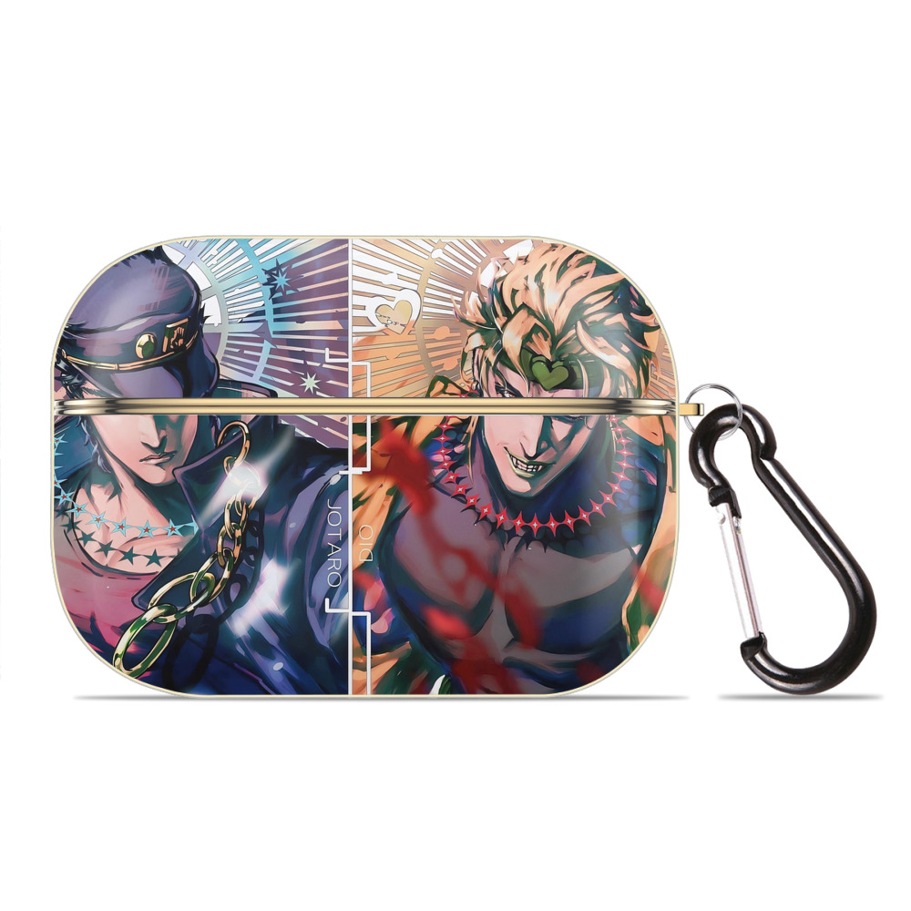 （画像用） ジョジョの奇妙な冒険 JoJo's Bizarre Adventure 【AirPods Pro用】ハードシェル保護ケース｜耐衝撃・防指紋・カラビナ付き商品仕様