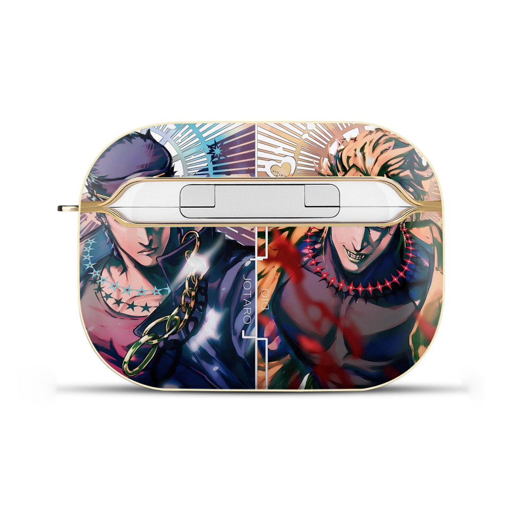 （画像用） ジョジョの奇妙な冒険 JoJo's Bizarre Adventure 【AirPods Pro用】ハードシェル保護ケース｜耐衝撃・防指紋・カラビナ付き商品仕様