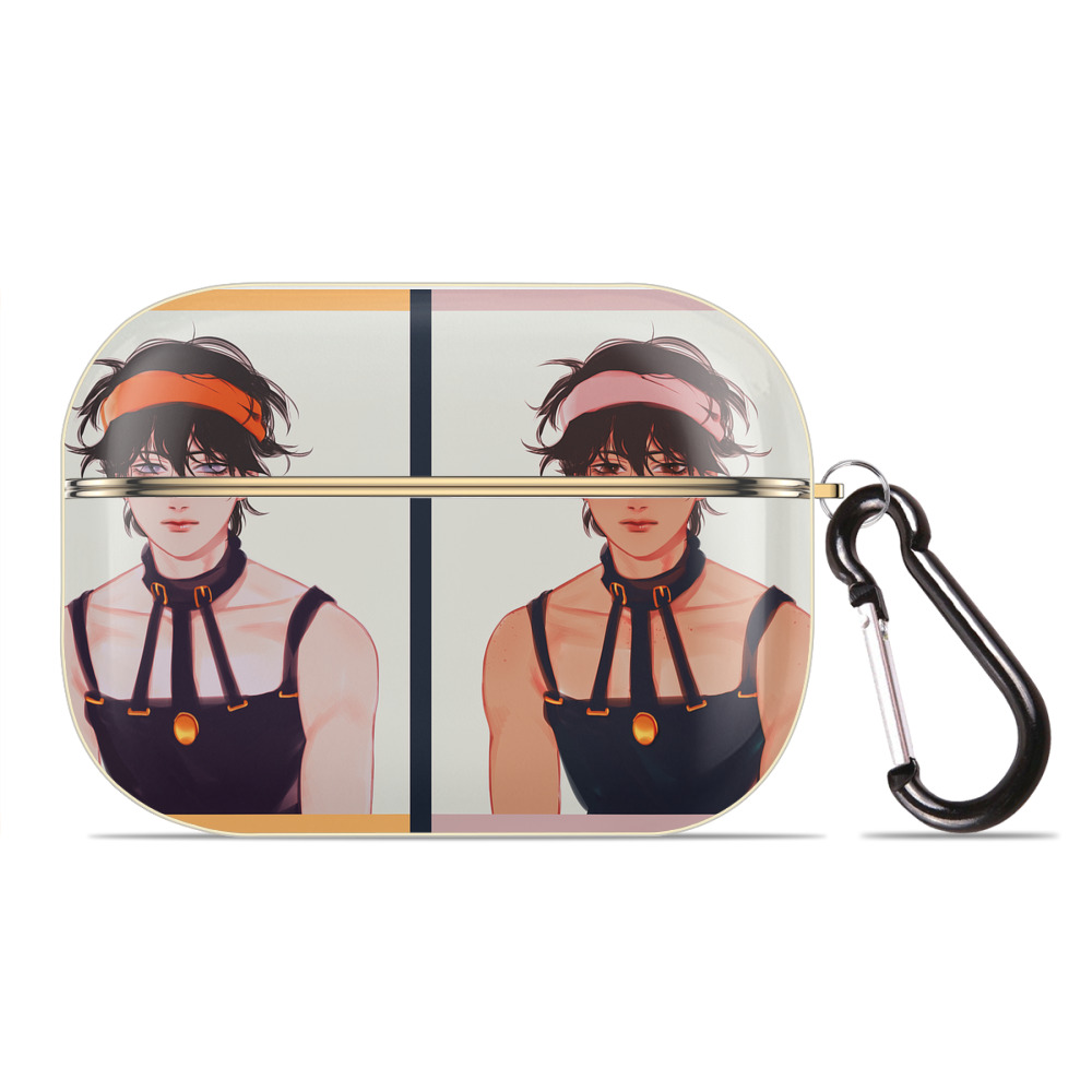 （画像用） ジョジョの奇妙な冒険 JoJo's Bizarre Adventure 【AirPods Pro用】ハードシェル保護ケース｜耐衝撃・防指紋・カラビナ付き商品仕様