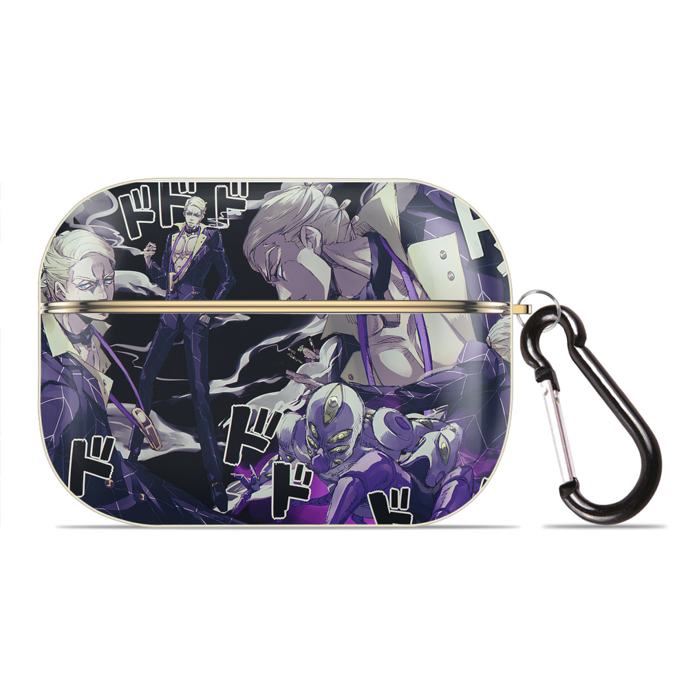 （画像用） ジョジョの奇妙な冒険 JoJo's Bizarre Adventure 【AirPods Pro用】ハードシェル保護ケース｜耐衝撃・防指紋・カラビナ付き商品仕様