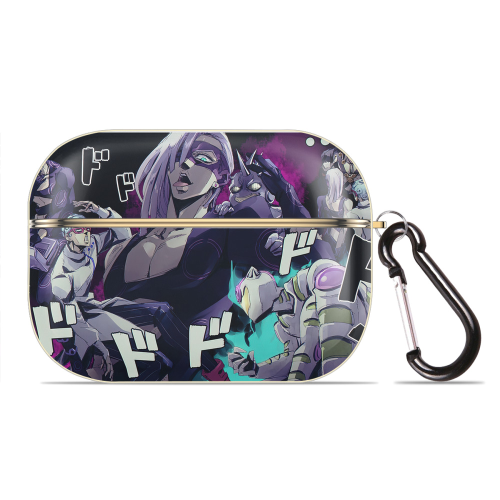 （画像用） ジョジョの奇妙な冒険 JoJo's Bizarre Adventure 【AirPods Pro用】ハードシェル保護ケース｜耐衝撃・防指紋・カラビナ付き商品仕様