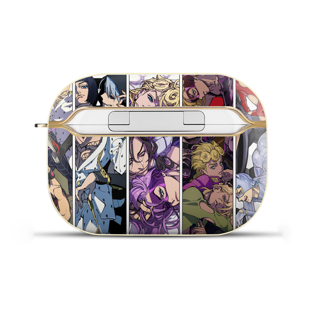 （画像用） ジョジョの奇妙な冒険 JoJo's Bizarre Adventure 【AirPods Pro用】ハードシェル保護ケース｜耐衝撃・防指紋・カラビナ付き商品仕様