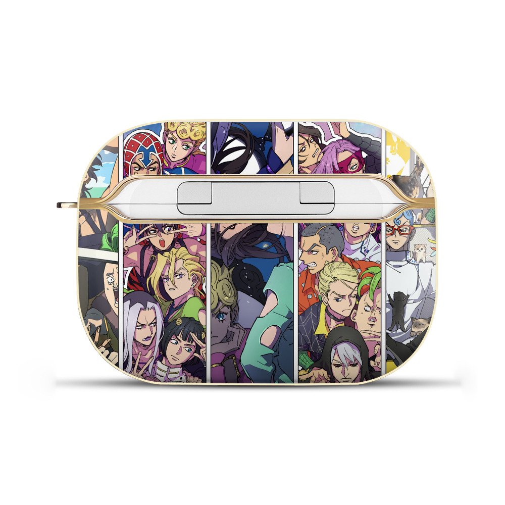 （画像用） ジョジョの奇妙な冒険 JoJo's Bizarre Adventure 【AirPods Pro用】ハードシェル保護ケース｜耐衝撃・防指紋・カラビナ付き商品仕様