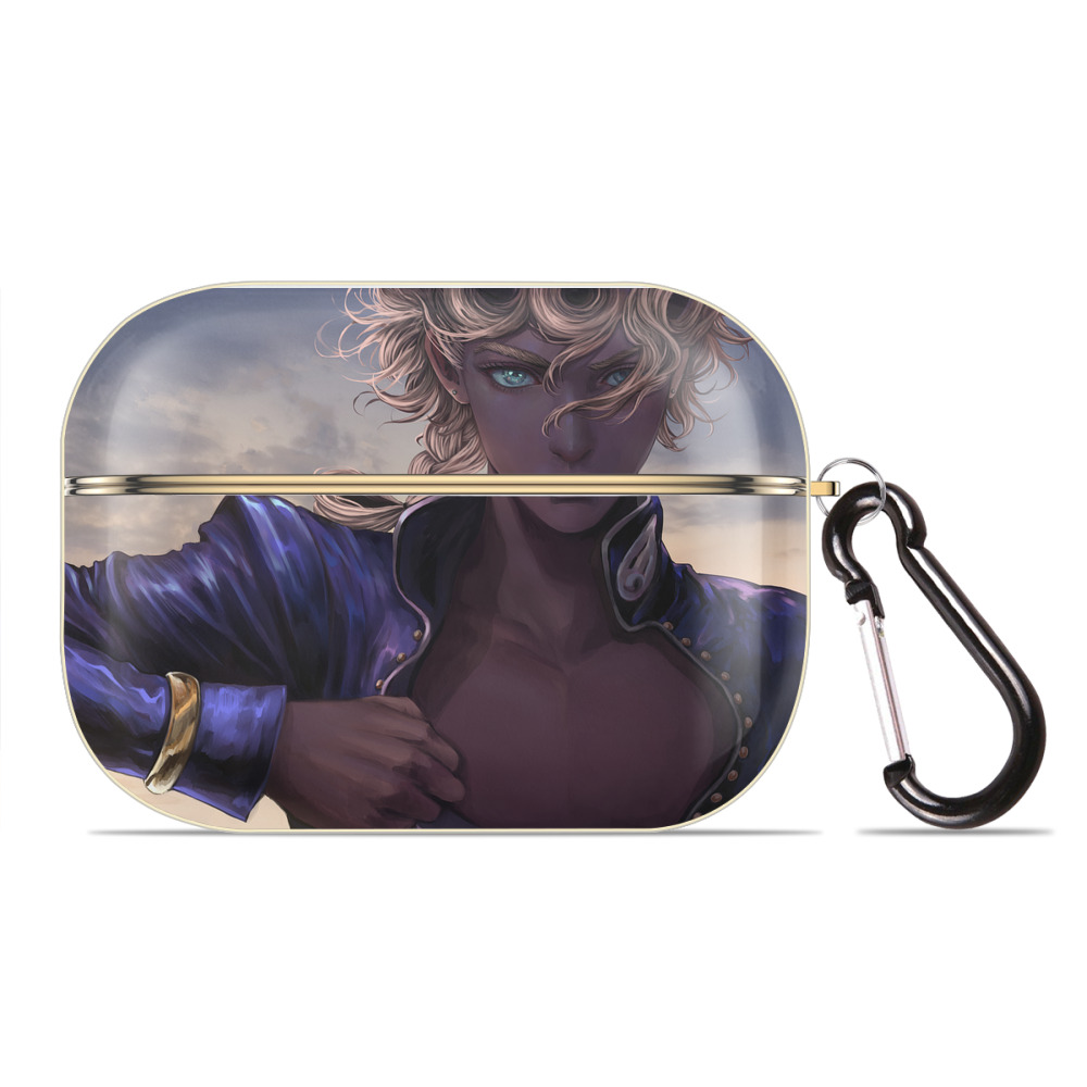 （画像用） ジョジョの奇妙な冒険 JoJo's Bizarre Adventure 【AirPods Pro用】ハードシェル保護ケース｜耐衝撃・防指紋・カラビナ付き商品仕様