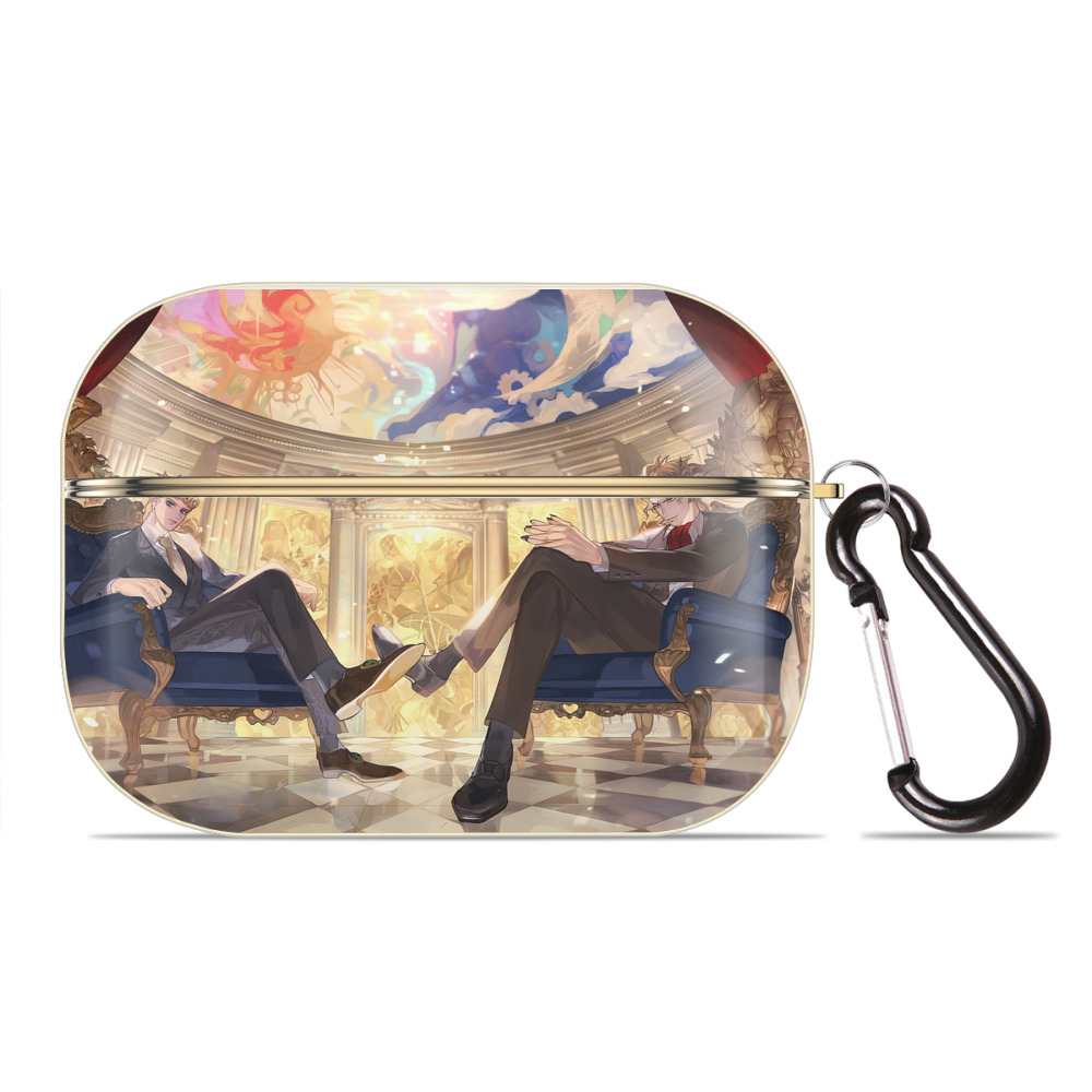 （画像用） ジョジョの奇妙な冒険 JoJo's Bizarre Adventure 【AirPods Pro用】ハードシェル保護ケース｜耐衝撃・防指紋・カラビナ付き商品仕様