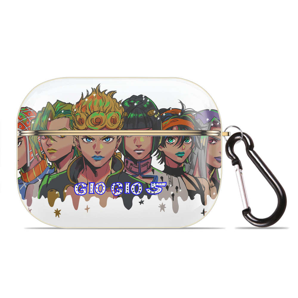 （画像用） ジョジョの奇妙な冒険 JoJo's Bizarre Adventure 【AirPods Pro用】ハードシェル保護ケース｜耐衝撃・防指紋・カラビナ付き商品仕様