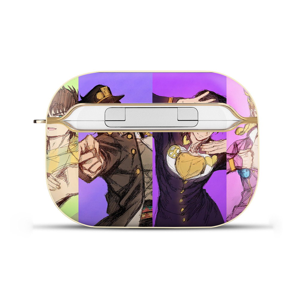 （画像用） ジョジョの奇妙な冒険 JoJo's Bizarre Adventure 【AirPods Pro用】ハードシェル保護ケース｜耐衝撃・防指紋・カラビナ付き商品仕様